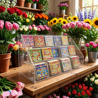 Acrylic Display Stand for Badges, Cards, and Postcards