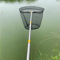 Stainless Steel Telescopic Fishing Landing Net with Fine Mesh
