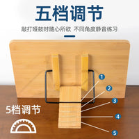 Silent Drum Practice Pad Set with Stand and Metronome for Beginners
