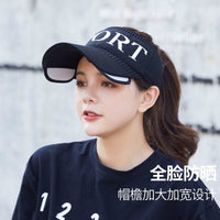 Women's Retractable Brim Sun Visor Hat for Outdoor Sports