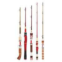 Titanium Alloy Ice Fishing Rod with Soft Tail and Telescopic Positioning