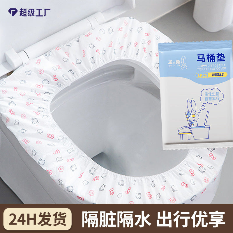 Disposable Toilet Seat Covers Waterproof PE Film for Travel and Home Use