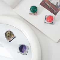 Natural Stone Magnetic Memo Clip for Office, Photos, and Wall Display
