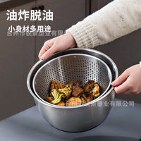Stainless Steel Manual Salad Spinner and Vegetable Dryer