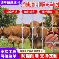 Galvanized Steel Ring-Lock Field Fence for Livestock and Orchard Protection