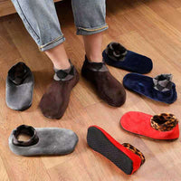Adult Men's Non-Slip Indoor Floor Socks with Plush Lining for Autumn/Winter