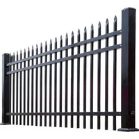 Zinc Steel Garden Fence Panel for Villas and Courtyards, Export Standard 304 Stainless Steel