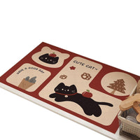Cute Animal Hollow Loop Pile Bathroom Mat - Non-Slip, Drainable, Wear-Resistant, Cuttable