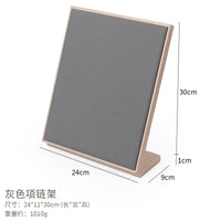 PU Leather Earring and Necklace Display Stand Jewelry Organizer for Live Broadcasts
