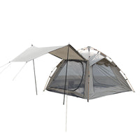 Portable Pop-Up Camping Tent with Awning, Waterproof Sunshade, Mosquito Net, and Easy Setup for Outdoor Activities