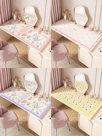 Waterproof Oil-Proof PVC Dressing Table Mat Cuttable Desk Protector