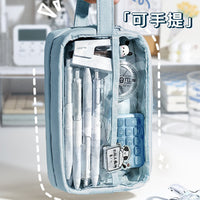5-Layer Large Capacity Transparent Pencil Case for Students