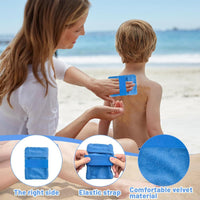 Beach Sand Remover Bag for Body and Gear, Sand-Off Mitt
