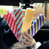 Plush Car Seat Belt Shoulder Pad Cover for Neck Protection, All-Season