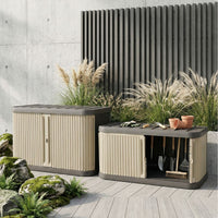 Outdoor Waterproof Storage Cabinet Large Capacity Garden Patio Deck Tool Toy Box