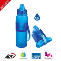 Foldable Silicone Sports Water Bottle for Outdoor Cycling and Fitness, Large Capacity