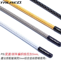 TRLREQ Braided Bicycle Brake/Derailleur Cable Housing for Mountain & Road Bikes