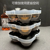 Whiskey Large Ice Ball Maker Silicone Mold for Bar and Home Use