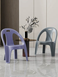 Stackable Plastic Backrest Stool for Adults, Non-Slip Shower Chair for Bathroom