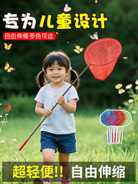 Kids' Telescopic Fishing Net with Folding Bucket for Outdoor Play