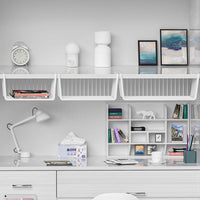 Bedside Wall-Mounted Storage Shelf, No-Drill Installation for Desks and Wardrobes