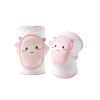 Baby Crawling Knee Pads with Adjustable Straps, Breathable Mesh for Summer, Anti-Slip Elbow Protectors for Toddlers