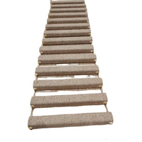 Pet Cat Soft Rope Ladder Climbing Frame Hammock Bed Sisal Rope Soft Ladder Cat Bridge Cat Stairs