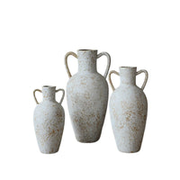Vintage Danish Style Ceramic Double-Handled Vase for Home and Restaurant Decor