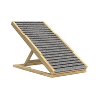 Wooden Pet Stairs Ramp for Small Medium Dogs and Cats - Foldable Bedside Ladder for Senior Pets