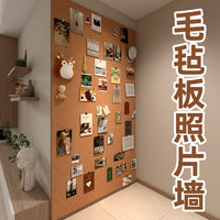 Felt Wall Stickers Photo Display Board, Pin Board, Vision Board, No-Drill Wall Decor