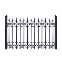 Malleable Cast Iron Villa Garden Fence Railing - Welded Zinc Steel Balcony Guardrail