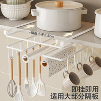 Under Cabinet Pot Lid Holder & Cutting Board Storage Rack, No-Drill Kitchen Organizer for Pantry & Cupboard
