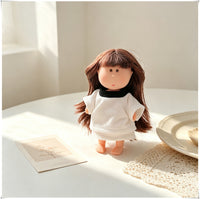 10cm Doll Clothes T-Shirt and Skirt Set for Cotton Dolls