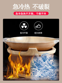 Clay Tea Stove & BBQ Grill for Indoor/Outdoor Use, Japanese Style Charcoal Heater