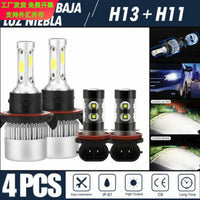 Automotive LED Headlight Bulb Combo Kit H11 H8 H9005 9006 H4 H7 H13 9007 880 881
