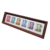 6-Grid Coin Display Frame with Stand for DIY Specimen and Calligraphy Art