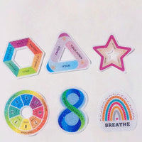 Sensory Decompression Stickers for Anxiety Relief - Textured Calming Patches