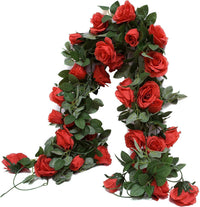 Artificial Eucalyptus Rose Garland Vine for Wedding Arch Table Wall Decor