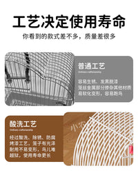 Large Bird Cage for Parakeets Cockatiels Lovebirds Finches with Accessories