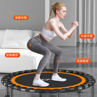 Foldable Indoor Trampoline for Kids and Adults, Mini Rebounder with Suction Cups