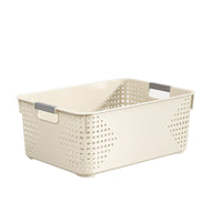 Plastic Hollow Storage Basket for Clothes and Sundries, Multi-purpose Organizer Bin