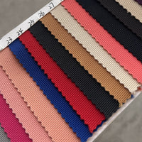 Knitted Polyester-Spandex Ladder Rib Fabric for Autumn/Winter Apparel, Gloves, and Bags - 300gsm