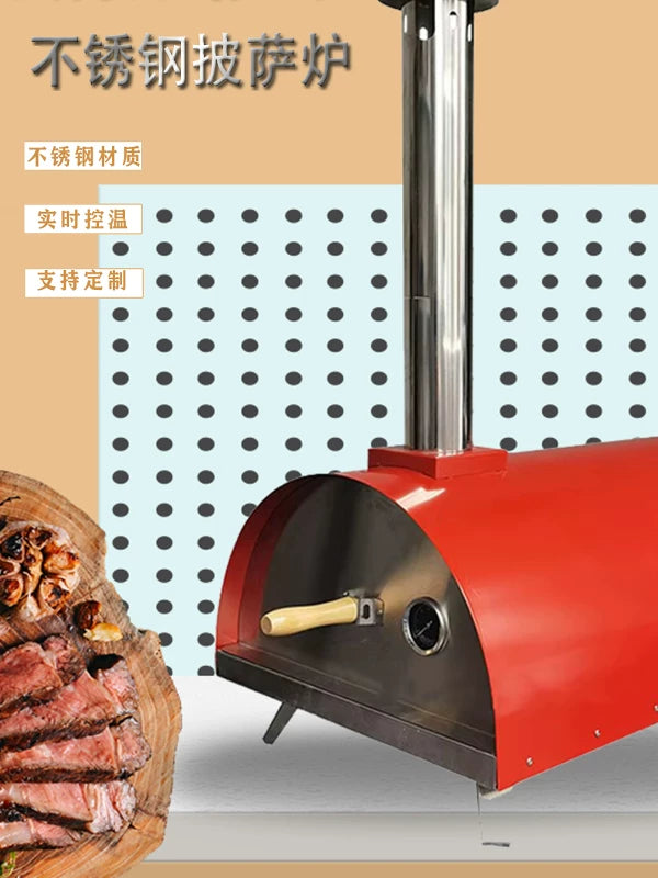 21-inch Portable Outdoor Charcoal Pizza Oven and BBQ Grill for Patio and Camping