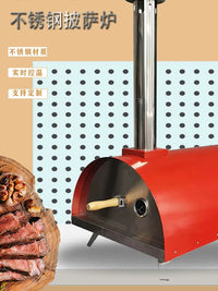 21-inch Portable Outdoor Charcoal Pizza Oven and BBQ Grill for Patio and Camping