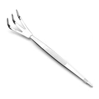 Stainless Steel Bonsai Root Hook Rake Tweezer Set for Bud Picking, Soil Loosening, and Repotting