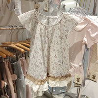 Toddler Girl's Summer Rabbit Print Princess Dress Cotton Casual A-Line Skirt