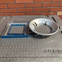 Stainless Steel Cassette Stove Wind Shield, Gas Stove Burner Ring, Outdoor Windproof Ring for Camping