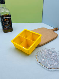 Large 5.7CM Silicone Ice Cube Tray for Whiskey and Cocktails, Commercial Grade Food-Safe Ice Maker Mold
