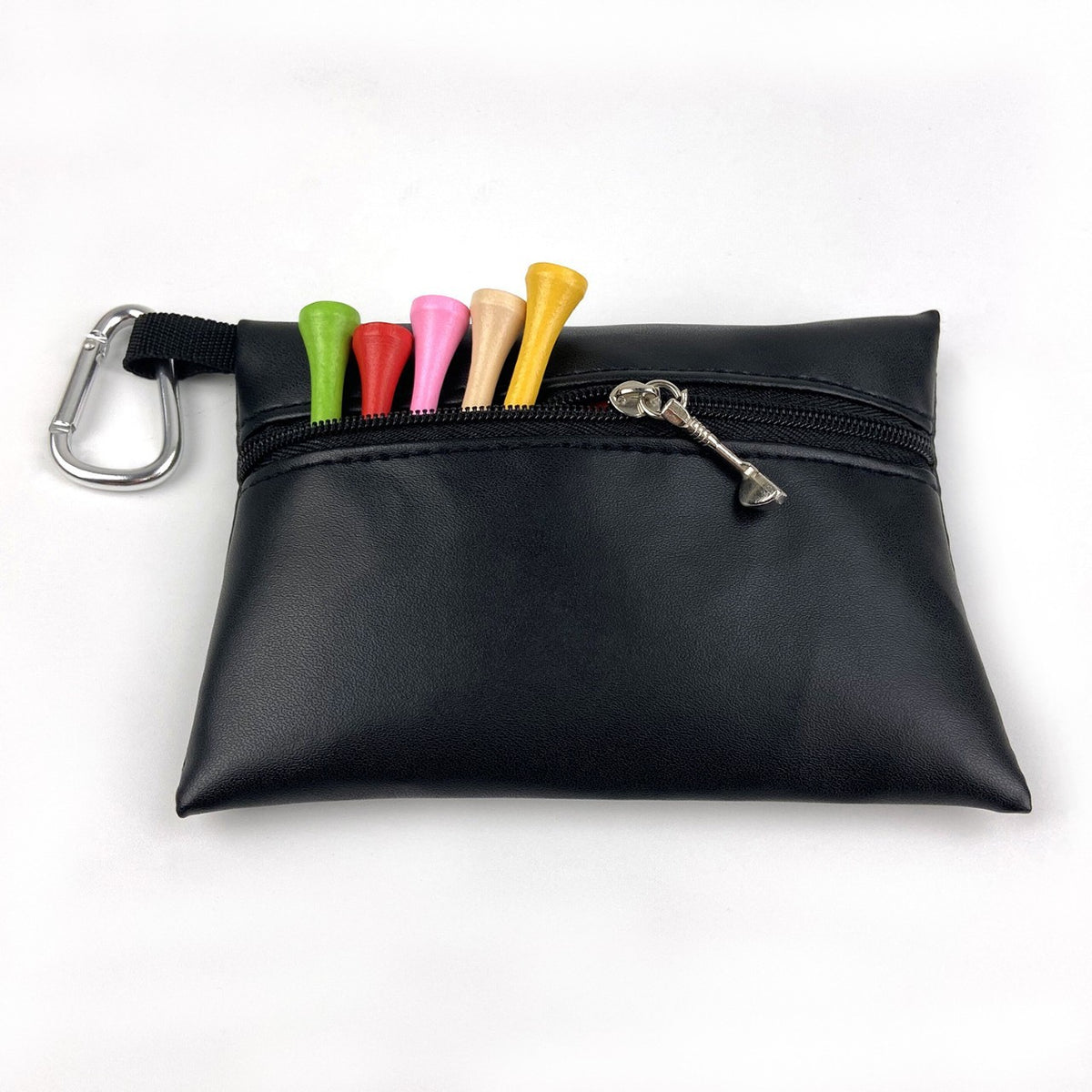 Golf Tee Bag with Waist Clip, Portable Storage Pouch for Golf Tees and Accessories