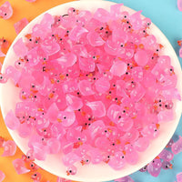 Luminous Resin Mini Duck Chick Eggshell Figurines for DIY Crafts & Gifts